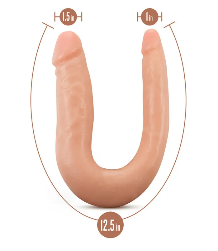 Female Sex Toys Dr Skin Mini Double Dildo Blush