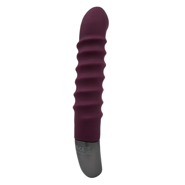 Female Sex Toys Excellent Power Excellent Power Titanz Rotating Ribbed Beaded GSpot Vibrator Rubine Red