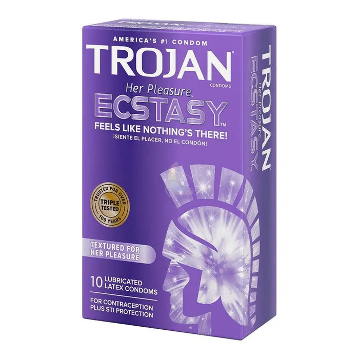 Female Sex Toys Trojan Trojan Her Pleasure Ecstasy Textured Condoms