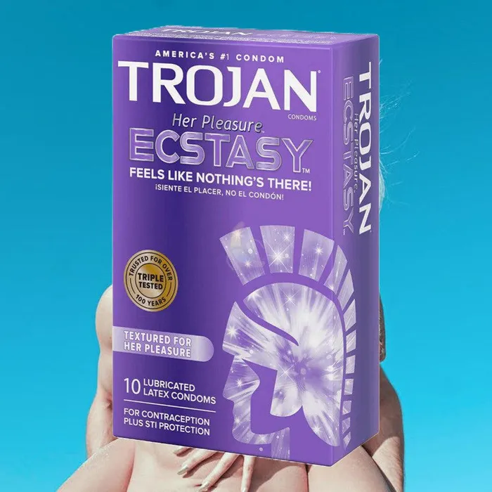 Female Sex Toys Trojan Trojan Her Pleasure Ecstasy Textured Condoms