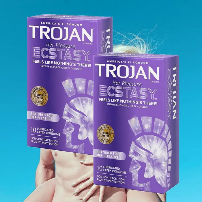 Female Sex Toys Trojan Trojan Her Pleasure Ecstasy Textured Condoms