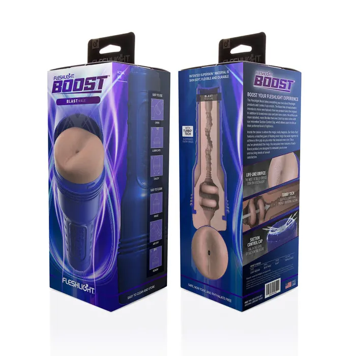 FLESHLIGHT Male Sex Toys Fleshlight Boost Blast Male Medium