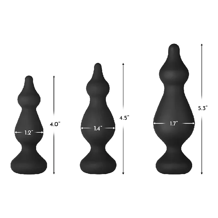 FORTO F30 Pointer Butt Plug Large Black FORTO Anal