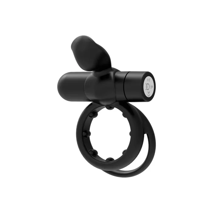 FORTO FORTO Pointer Vibrating Cock Ring Black Couples