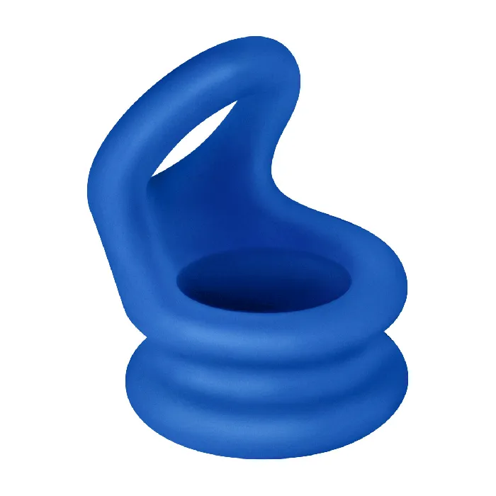 FORTO Male Sex Toys FORTO F20 Liquid Silicone D Ring and Ball Stretcher Large Blue FORTO Male Sex Toys FORTO F20 Liquid Silicone D Ring and Ball Stretcher Large Blue