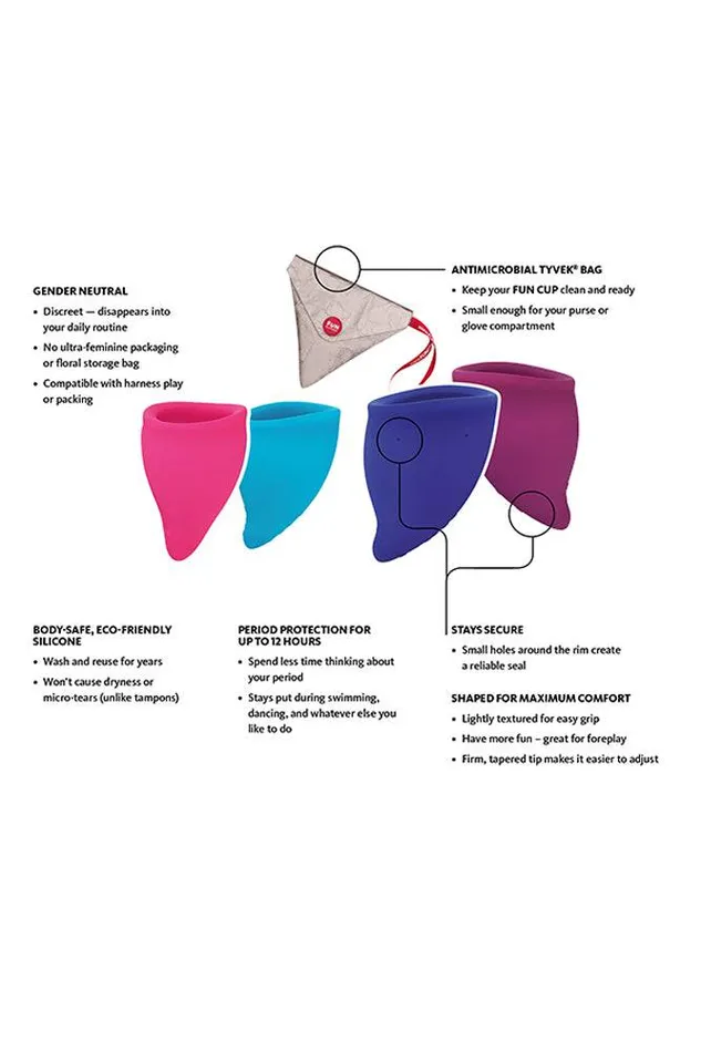 Fun Factory Fun Cup Menstrual Cup Kit Size A Fun Factory Male Sex Toys