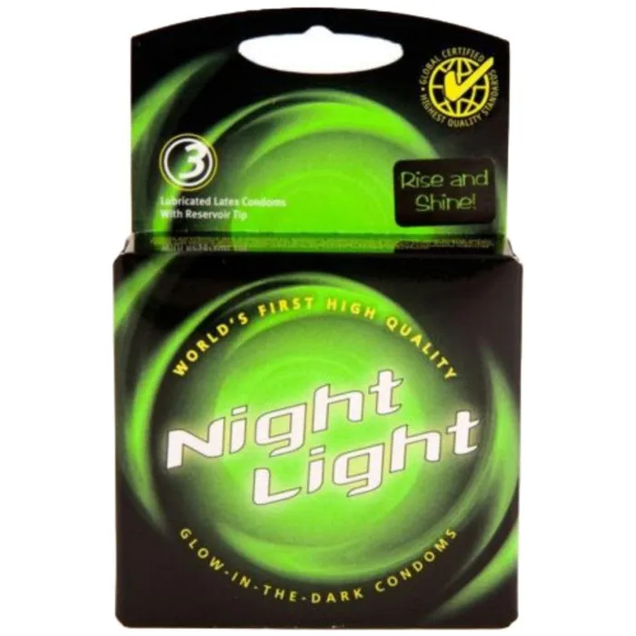 GlowintheDark Condoms by Night Light Night Light Dildos
