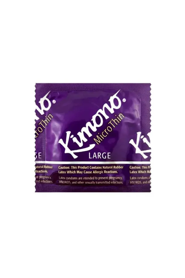 Kimono Male Sex Toys Kimono MicroThin Large Condom 3 Pack