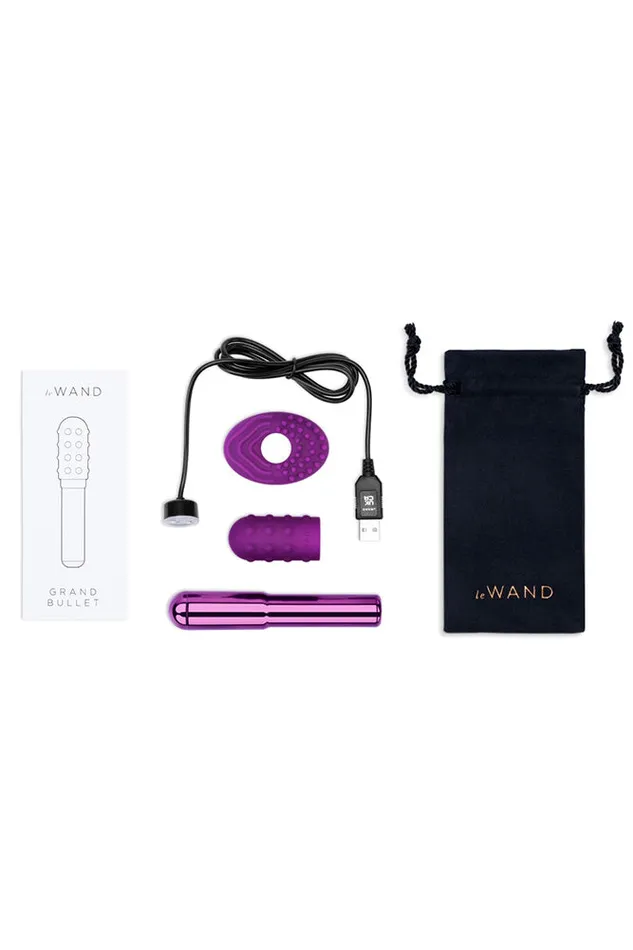 Le Wand Female Sex Toys Le Wand Grand Bullet Vibrator Dark Cherry