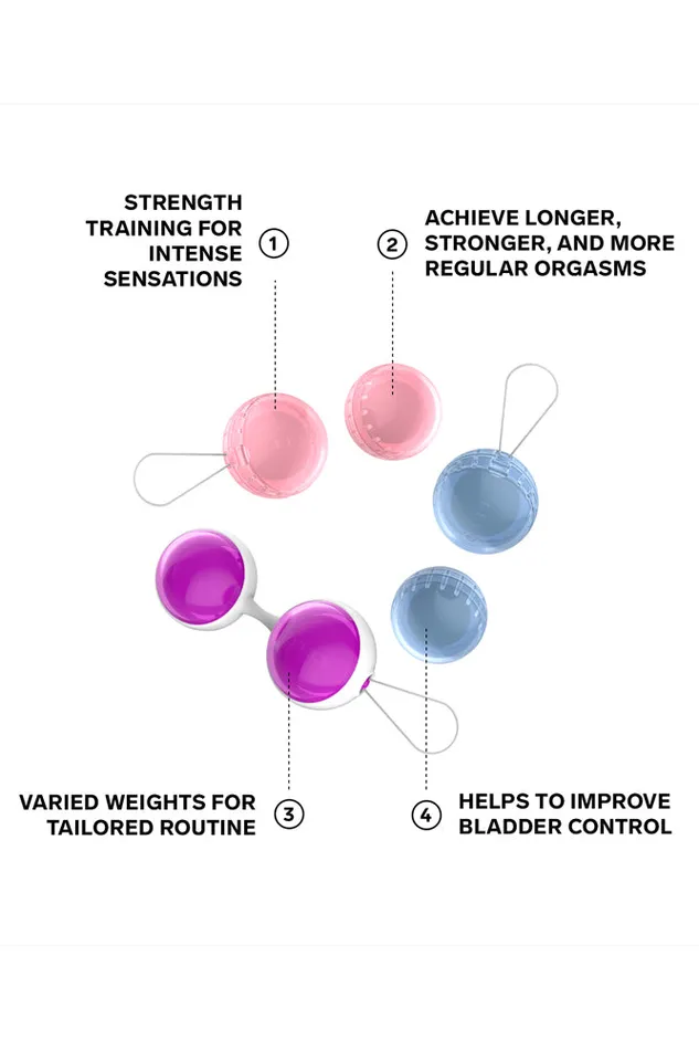 Lelo Lelo Beads Plus Weighted Kegel Set Lelo Female Sex Toys