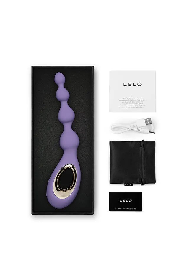 Lelo Soraya Beads Vibrating Beaded Massager Purple Lelo Anal