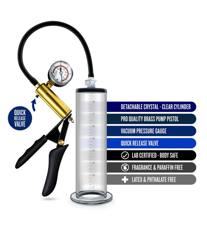 Male Sex Toys Blush Performance VX6 Vacuum Penis Pump