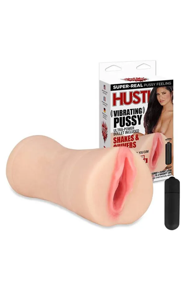Male Sex Toys Hustler Toys Hustler Toys Vibrating Pussy Stroker Beige