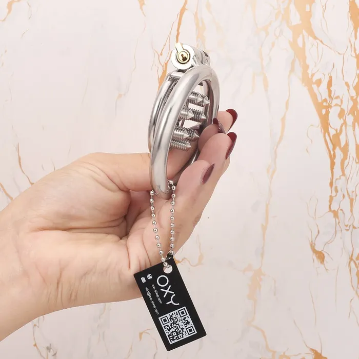 Male Sex Toys Oxyshop CH55 Flat Spiked Chastity Pierce my Clit