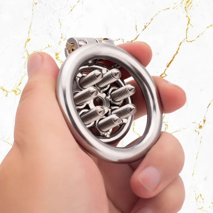 Male Sex Toys Oxyshop CH55 Flat Spiked Chastity Pierce my Clit
