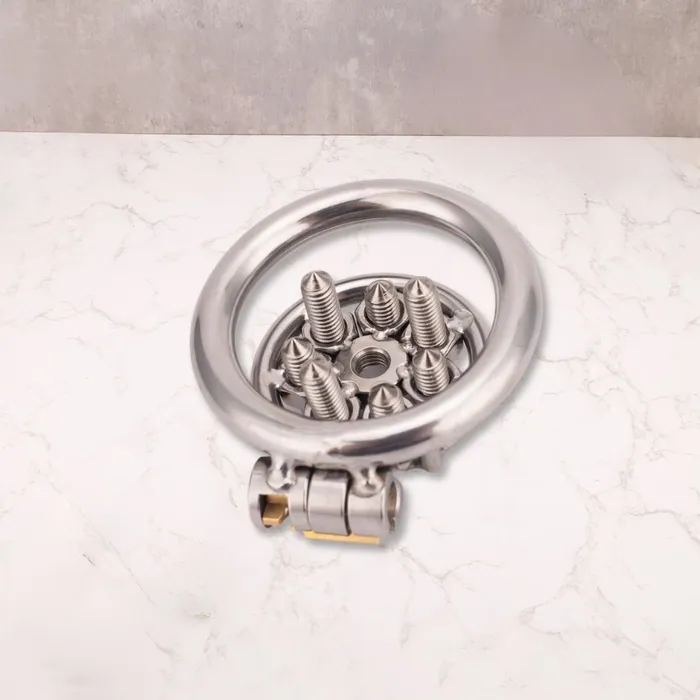 Male Sex Toys Oxyshop CH55 Flat Spiked Chastity Pierce my Clit