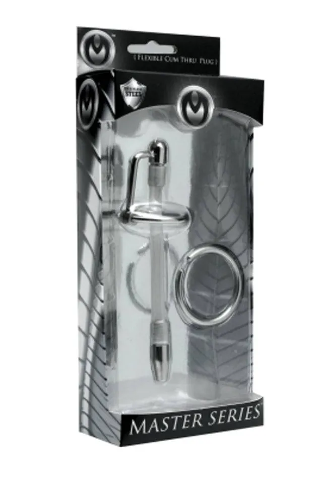 Male Sex Toys XR Brands XR Brands Master Series Inertia Flexible Cum Thru Penis Plug