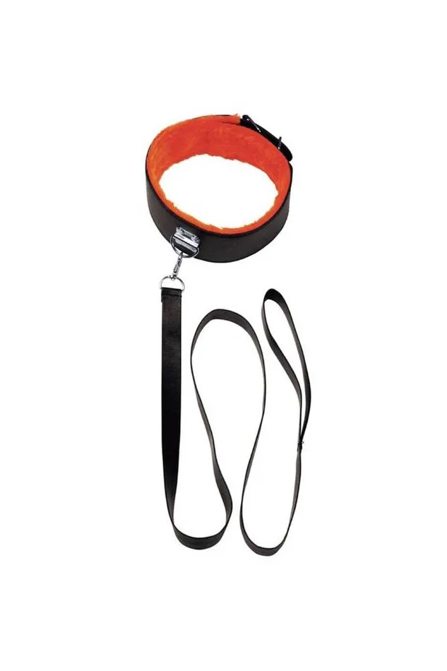 MJM Icon Brands Orange is the New Black Short Leash Collar Set BlackOrange Anal MJM Icon Brands Orange is the New Black Short Leash Collar Set BlackOrange Anal