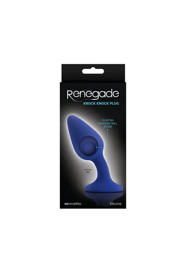 NS Novelties Anal NS Novelties Renegade Knock Knock Weighted Butt Plug Assorted Colors
