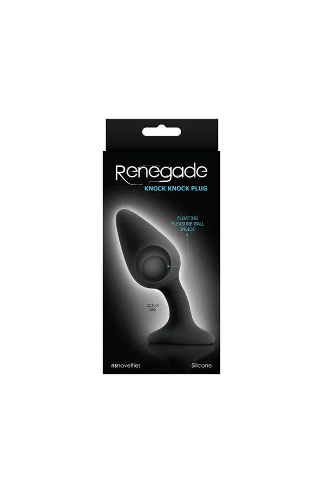 NS Novelties Anal NS Novelties Renegade Knock Knock Weighted Butt Plug Assorted Colors