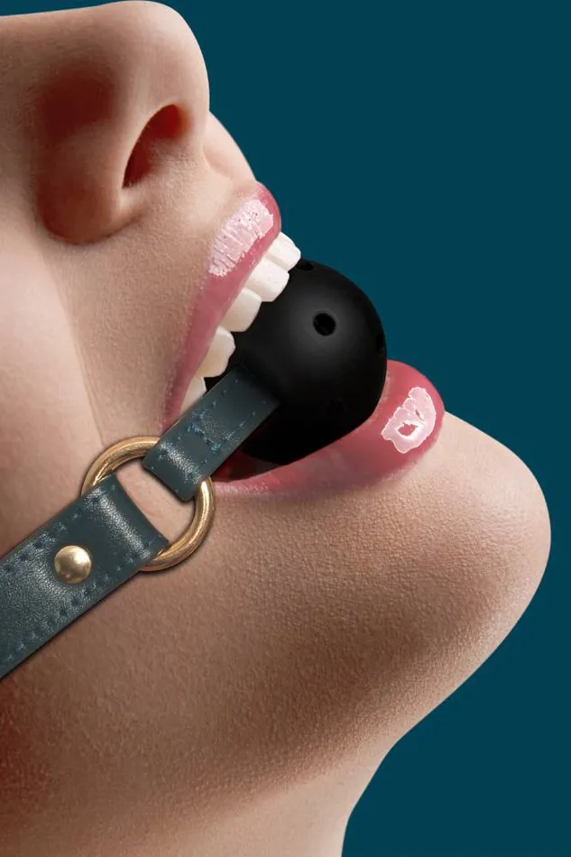 Ouch by Shots Toys Halo Breathable Ball Gag Green Shots Toys Couples