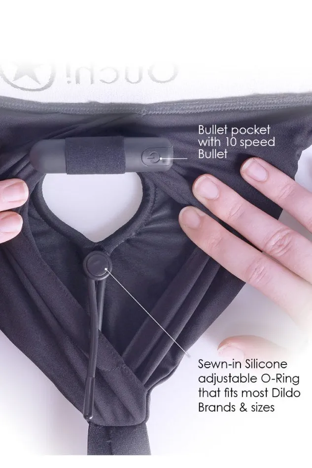 Ouch by Shots Toys Vibrating Strapon Brief Various Sizes Colors Shots Toys Female Sex Toys