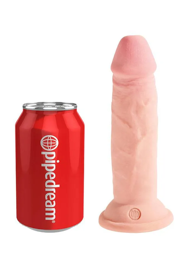 Pipedream Dildos Pipedream King Cock Plus Triple Density Realistic Dildo 6 Inch Beige