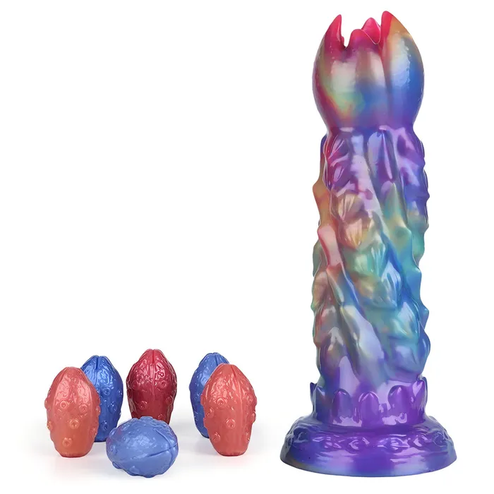 Platinum Silicone Series Anal Fantasy Impregnator Egg Laying Platinum Silicone Dildo 97 Inch Metallic Rainbow Platinum Silicone Series Anal Fantasy Impregnator Egg Laying Platinum Silicone Dildo 97 Inch Metallic Rainbow