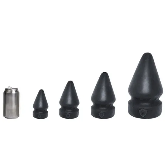 Platinum Silicone Series Platinum Liquid Silicone Stretcher Ripper 8 Inch Black Anal