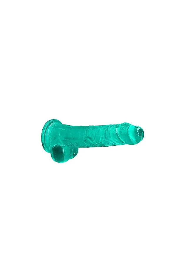 Shots Toys Dildos Shots Toys RealRock 8 Crystal Clear Dildo with Balls Assorted Colors