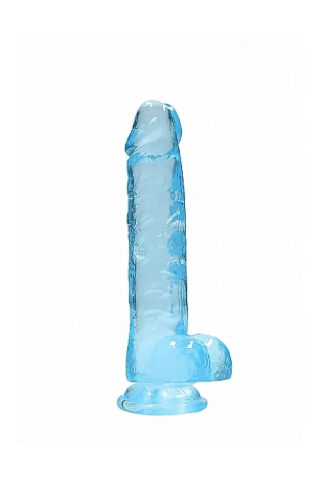 Shots Toys Dildos Shots Toys RealRock 8 Crystal Clear Dildo with Balls Assorted Colors