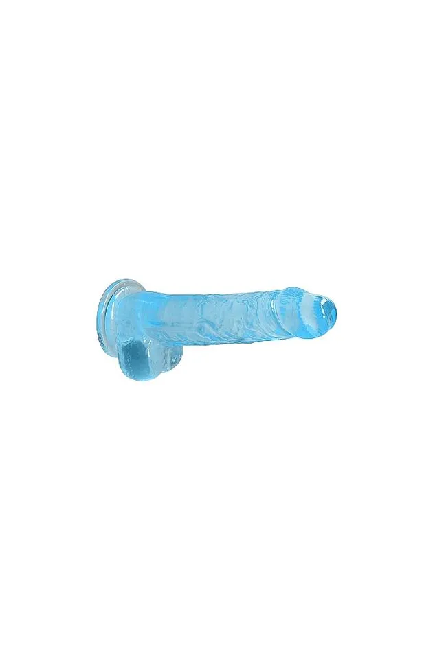 Shots Toys Dildos Shots Toys RealRock 8 Crystal Clear Dildo with Balls Assorted Colors