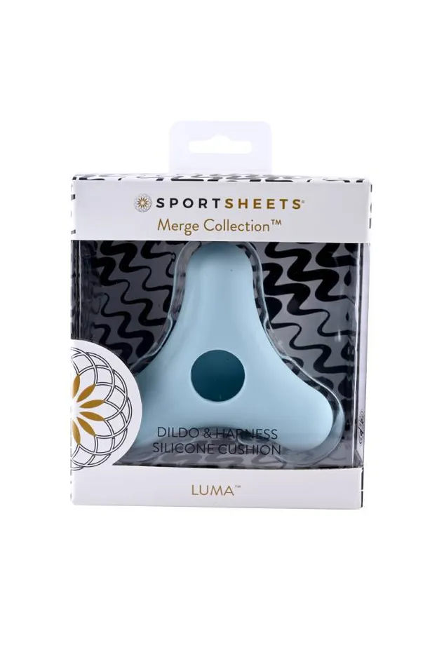 Sportsheets Dildos Sportsheets LUMA Silicone Dildo Harness Cushion Blue