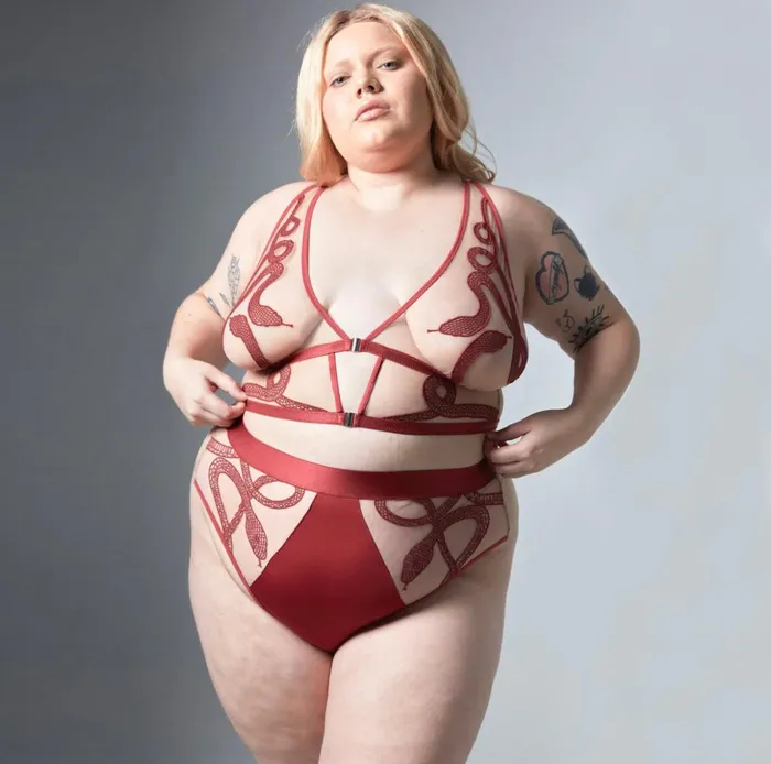 Thistle Spire Vibrators Medusa High Waisted Bikini Oxblood