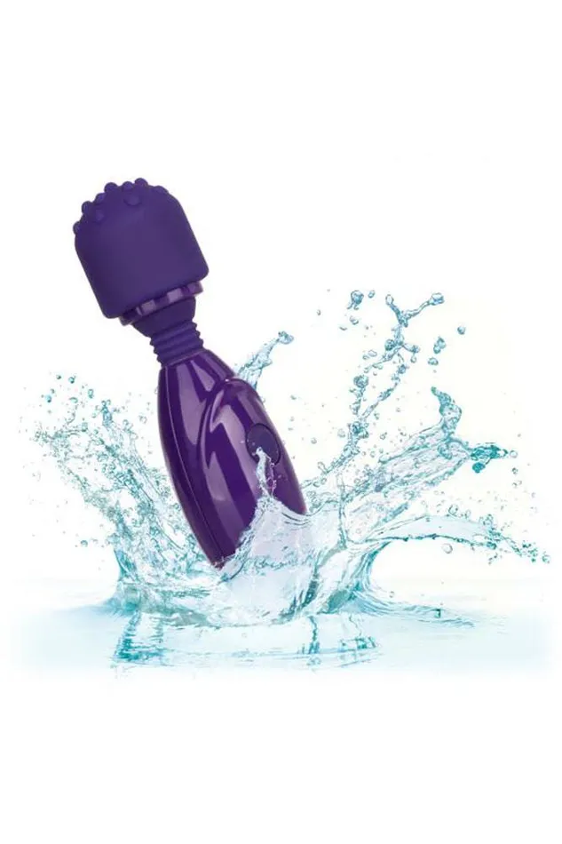 Vibrators Cal Exotics Tiny Teasers Nubby Mini Wand Purple Cal Exotics