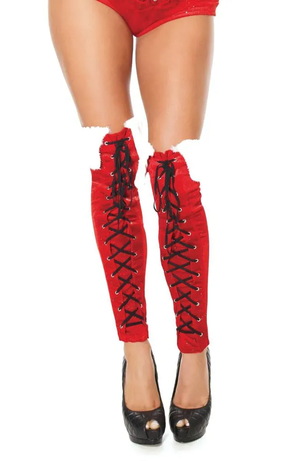 Vibrators Coquette Coquette 20315 Boot Covers RedWhite