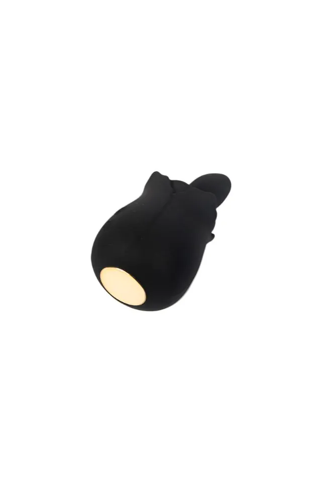 Vibrators Creative Conceptions Creative Conceptions Skins Rose Buddies Bums N Roses Rimming Vibrator Black