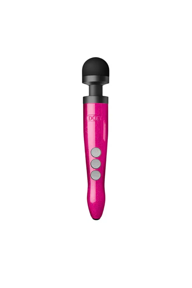 Vibrators Doxy Die Cast 3R Rechargeable Wand Vibrator Hot Pink Doxy