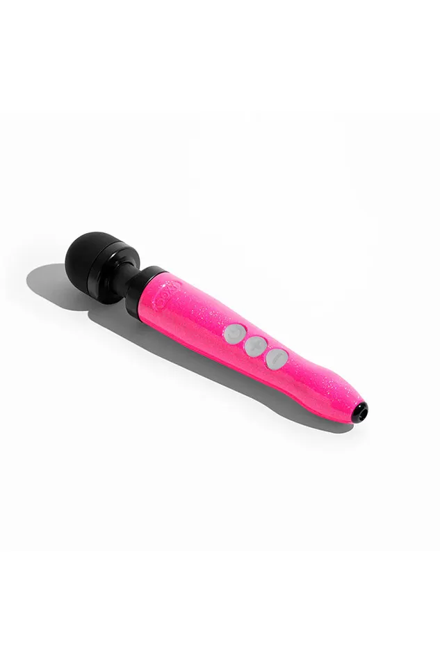 Vibrators Doxy Die Cast 3R Rechargeable Wand Vibrator Hot Pink Doxy