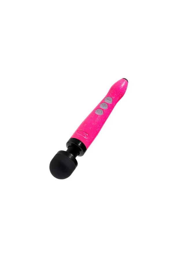 Vibrators Doxy Die Cast 3R Rechargeable Wand Vibrator Hot Pink Doxy