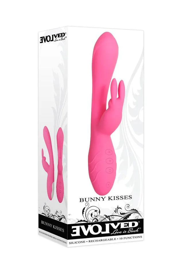 Vibrators Evolved Bunny Kisses Vibrator Pink Evolved