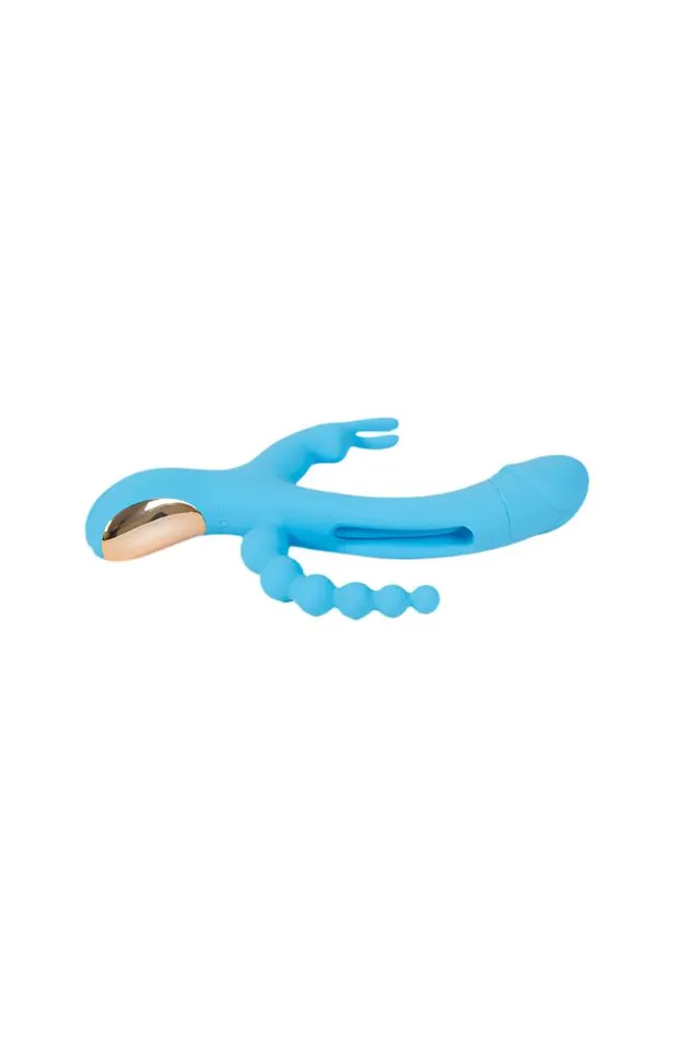 Vibrators Honey Play Box Honey Play Box Trilux Triple Stim AppControlled Vibrator Blue