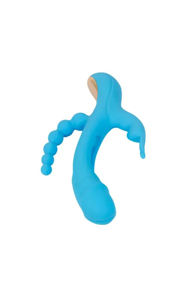 Vibrators Honey Play Box Honey Play Box Trilux Triple Stim AppControlled Vibrator Blue