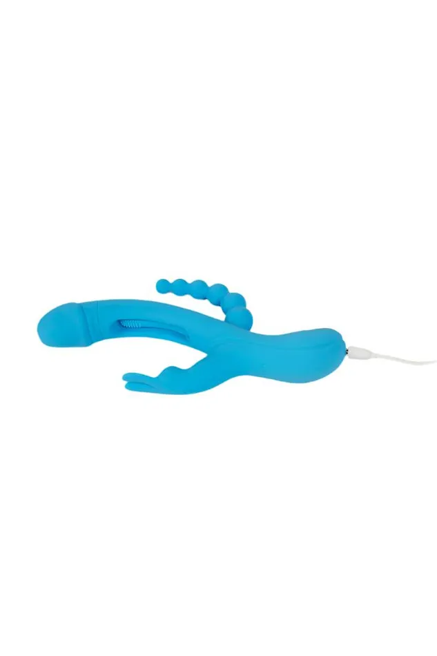 Vibrators Honey Play Box Honey Play Box Trilux Triple Stim AppControlled Vibrator Blue
