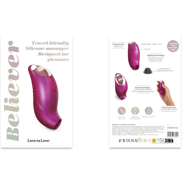 Vibrators LOVE TO LOVE Love to Love Believer Iridescent Berry