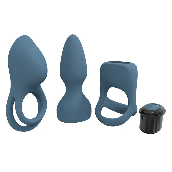 Vibrators Shots Toys Shots Loveline Pleasure Kit BlueGrey