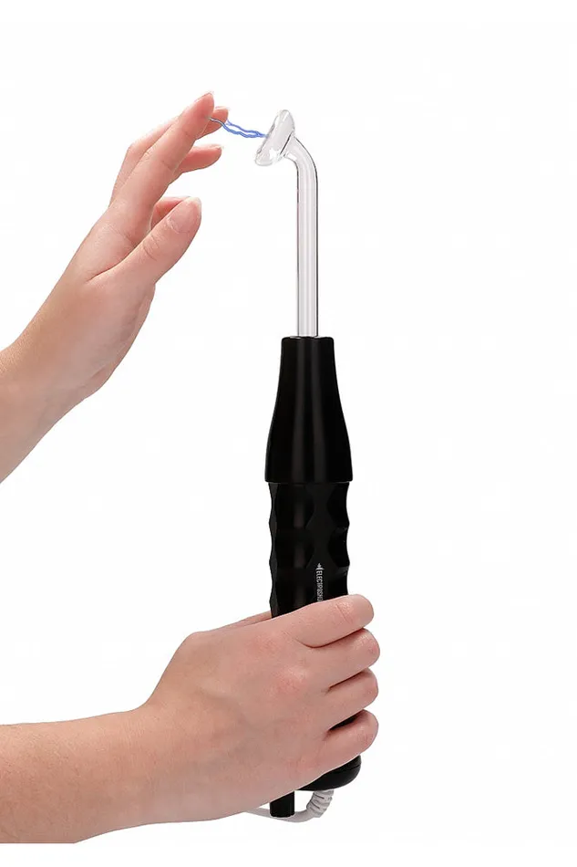 Vibrators Shots Toys Shots Toys Electroshock Electrosex Lightning Wand 5pc Set Black