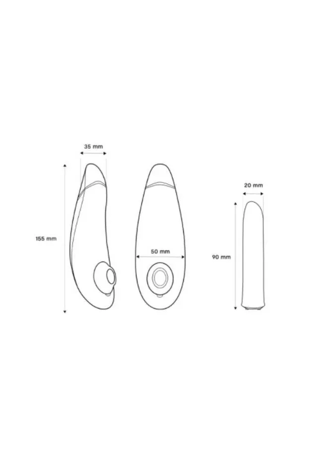 WeVibe Vibrators WeVibe Silver Delights Collection Womanizer Premium WeVibe Tango