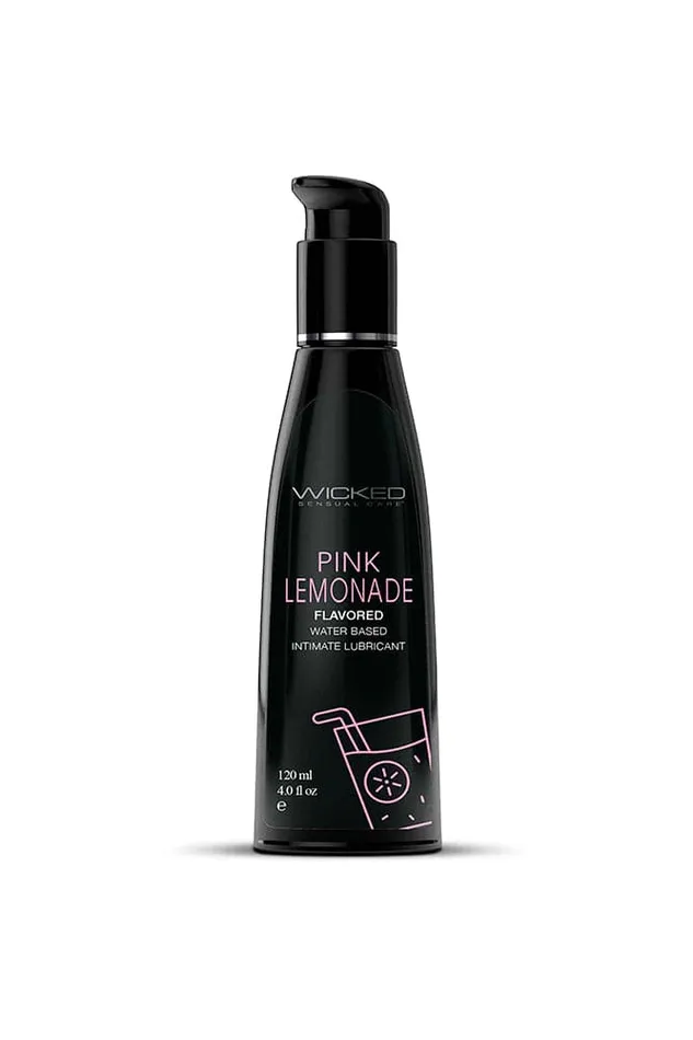 Wicked Sensual Care Vibrators Wicked Sensual Care Aqua Flavored Lubricant Pink Lemonade 4oz Wicked Sensual Care Vibrators Wicked Sensual Care Aqua Flavored Lubricant Pink Lemonade 4oz