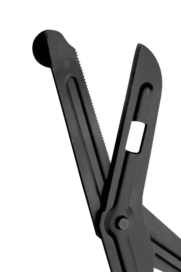 XR Brands Couples XR Brands Master Series Snip Heavy Duty Bondage Scissors with Clip Black